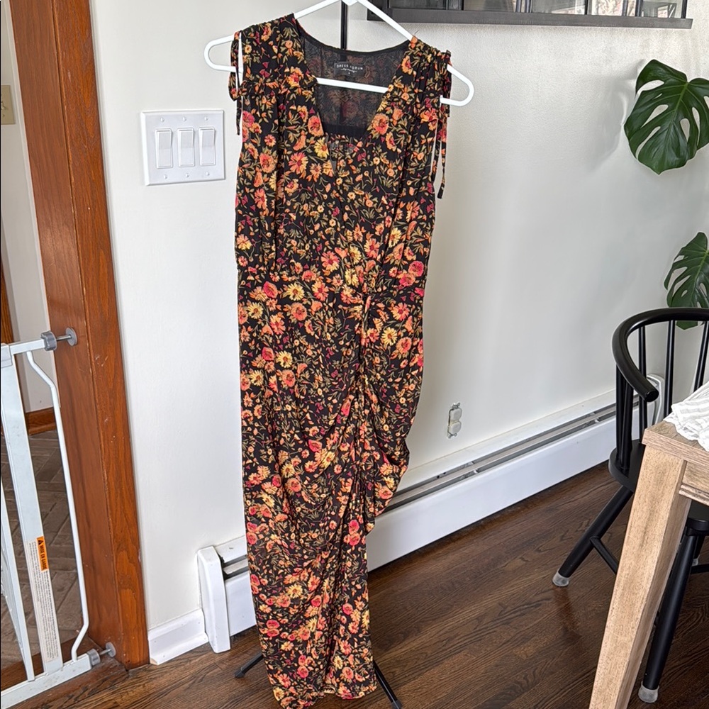 Floral Sleeveless Maxi Dress